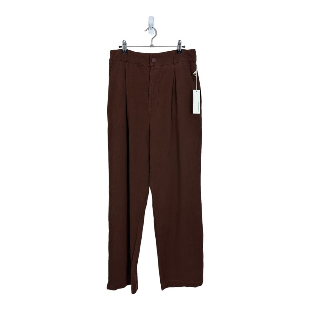 LACAUSA NWT Brown Echo Trouser Cotton/Tencel Blend Size 6
